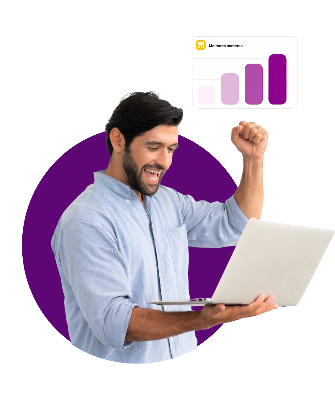 Profissional de marketing analisando dados